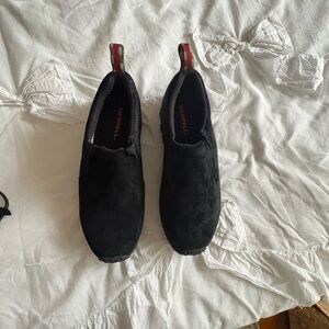 Merrell Black Suede Loafers